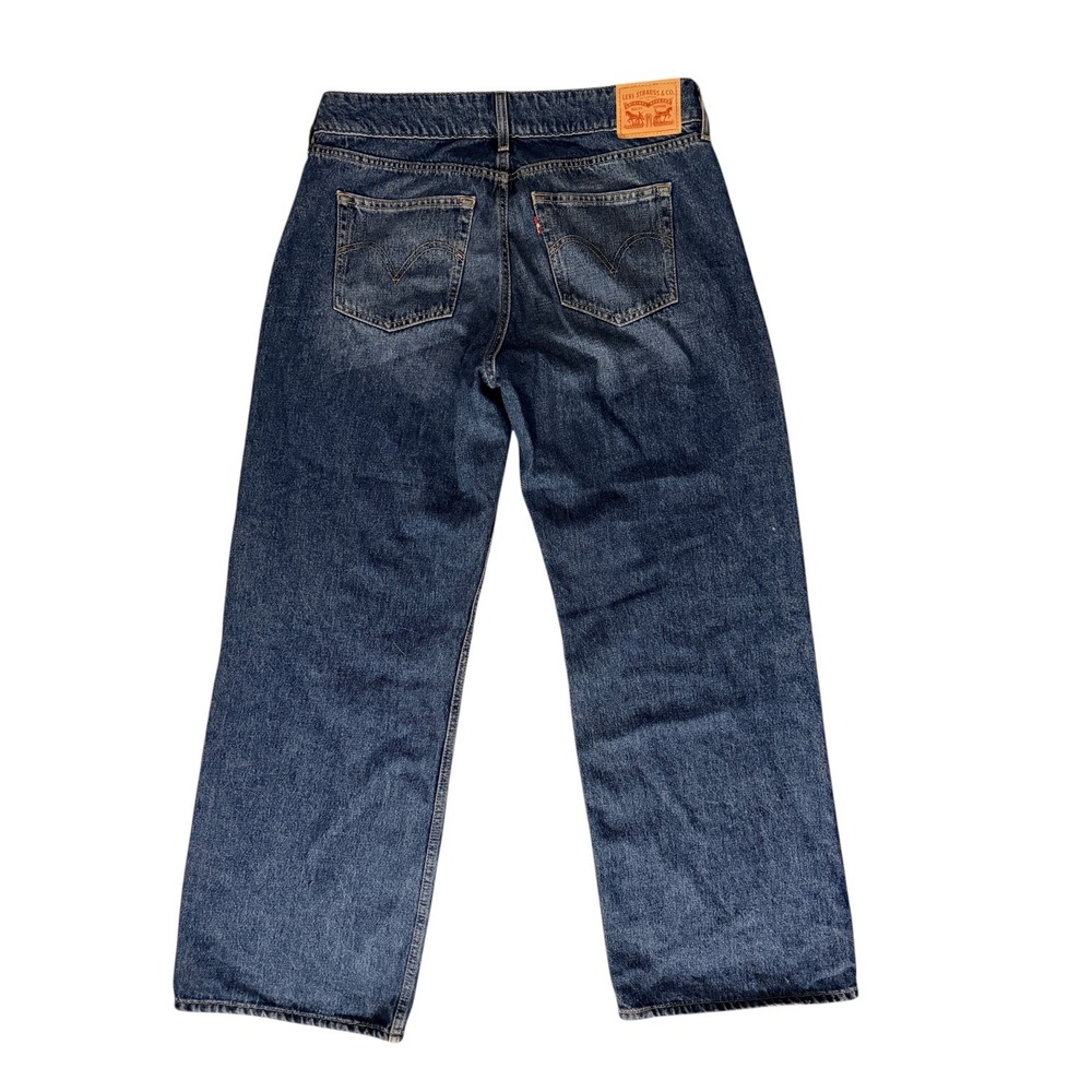 Levi's Superlow Loose Jeans Double Button Wide Leg Medium Wash 31 - Picture 3 of 4